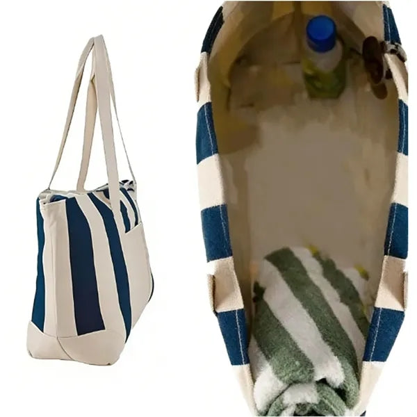 Striped Tote Bag