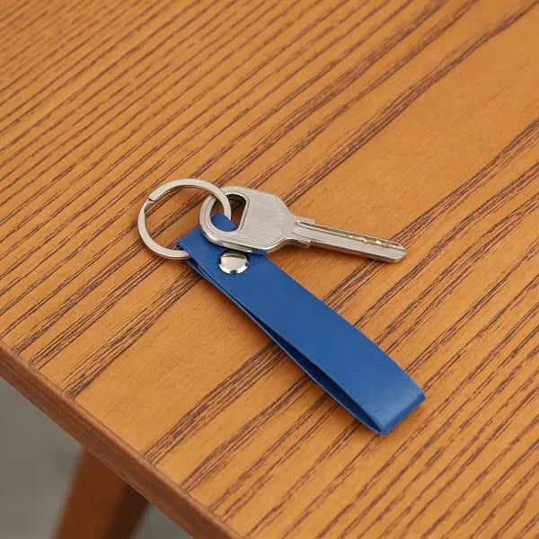 PU Leather Wristlet Keychain Car Key Fob