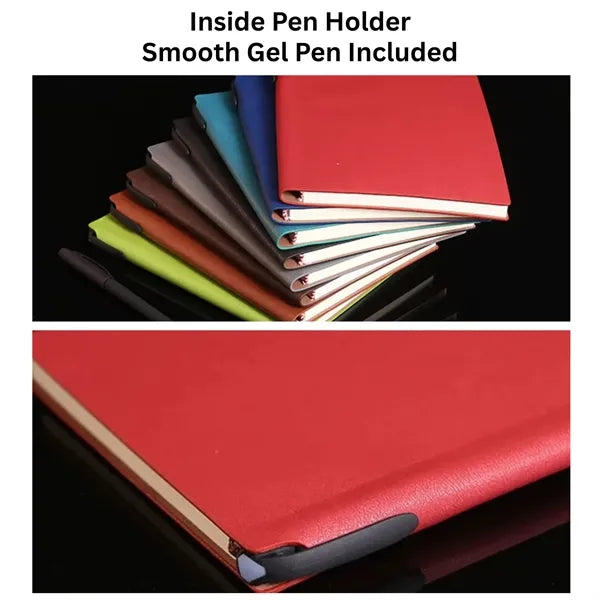 PU Journal Notebook Ballpoint Pen