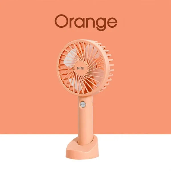 3 Speed Rechargeable Mini Portable Fan with phone stand