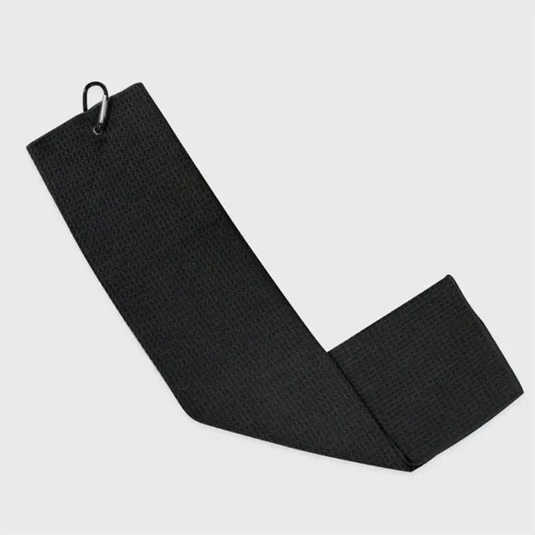 Microfiber Waffle Pattern Golf Towel With Carabiner Clip