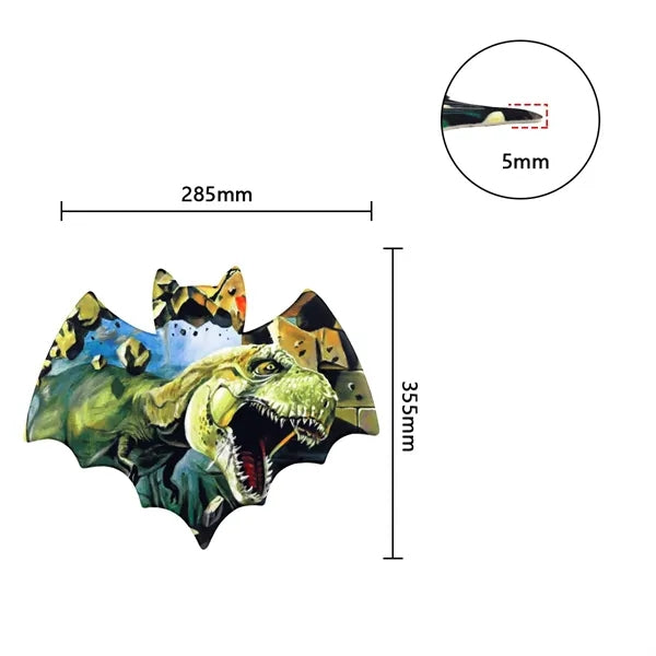 Full Color Bat Shape Silicone Mouse Pad
