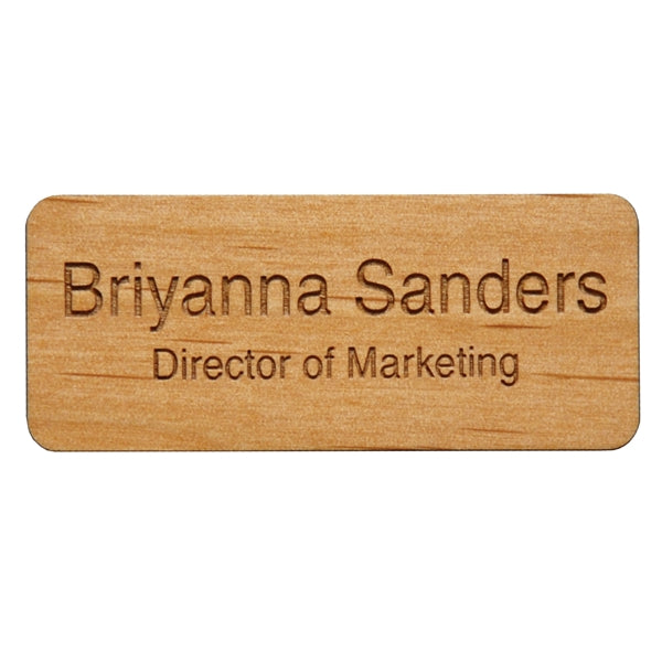 Alder Wood Name Bar