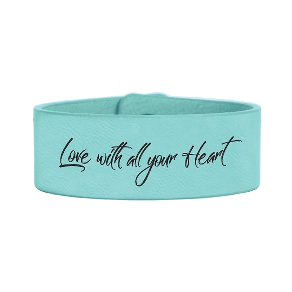 Leatherette Cuff Bracelet - Medium