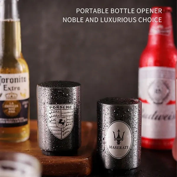 Push Down Beer Opener Finger Safe Magnetic Cap Catcher