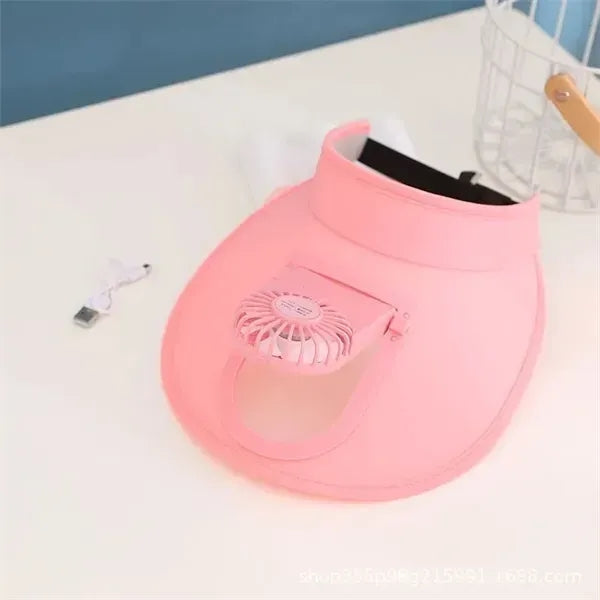 Fan Sun Hat With USB Rechargeable