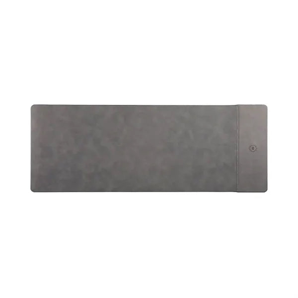 Faux Leather 15W Wireless Charging Mouse Pad