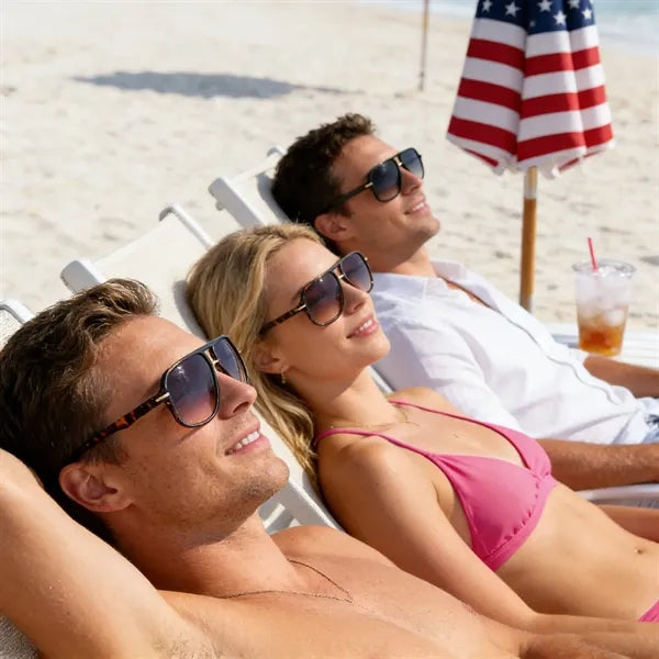Sustainable Double-Bridge Navigator Sunglasses