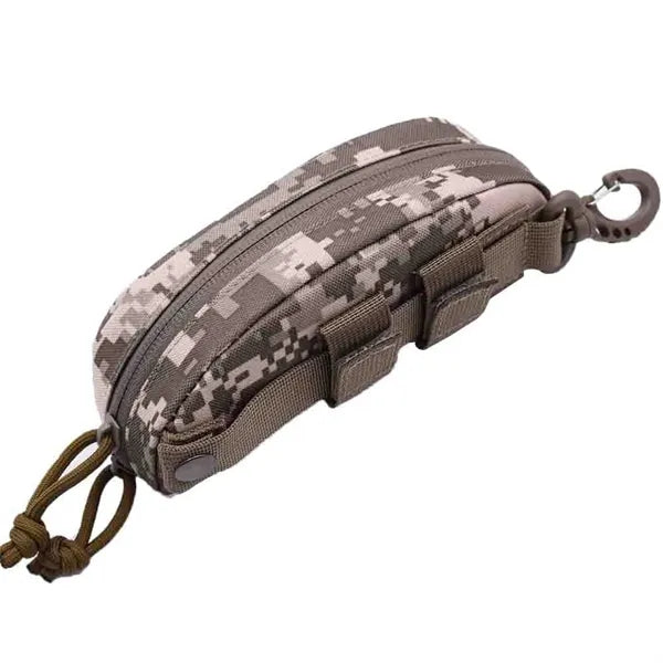 Tactical Eyeglass Case Molle Carabiner Clip Sunglasses Pouch