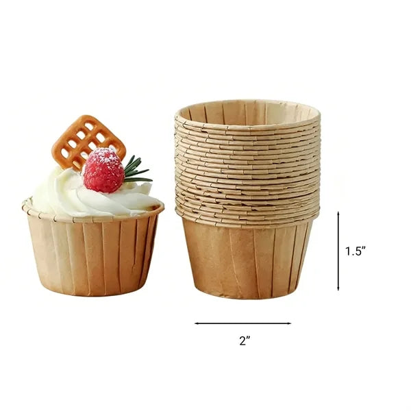 Ruffled Cupcake Liners Greaseproof Baking Cups