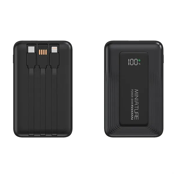 10000mAh Power Bank Built-in Three Cables
