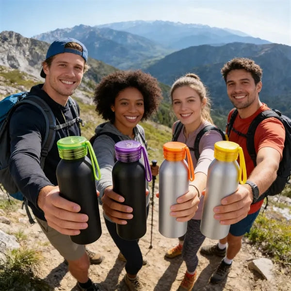 22 OZ Aluminum Sports Water Bottle