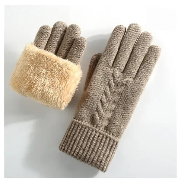 Warm Lady Touchscreen Knitted Gloves