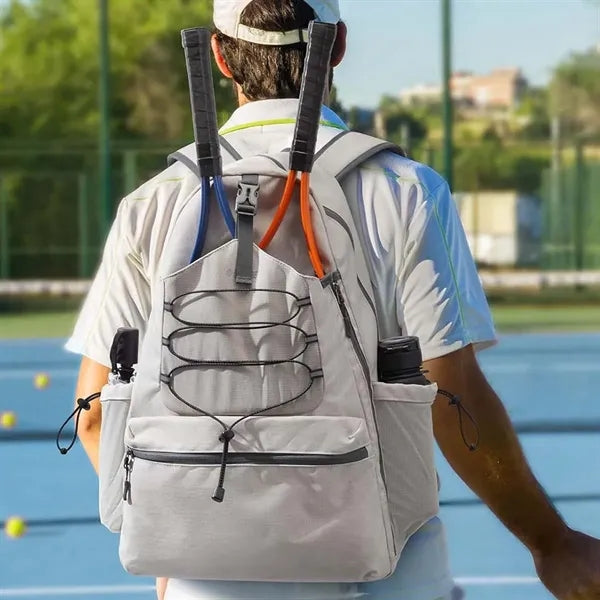 Large Tennis Backpack With Shoe Compartment For Outdoor