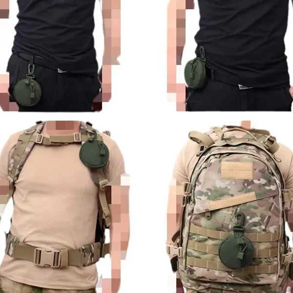 Small Utility EDC Tactical Key Pouch With Carabiner
