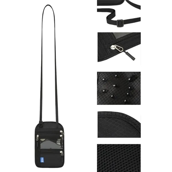RFID Travel Neck Wallet Passport Holder Organizer