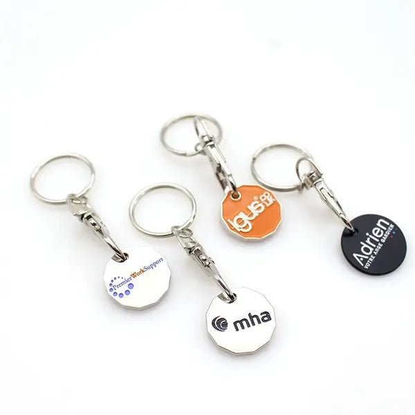 Trolley Token Keychains Bag Charms for Women And Shopping