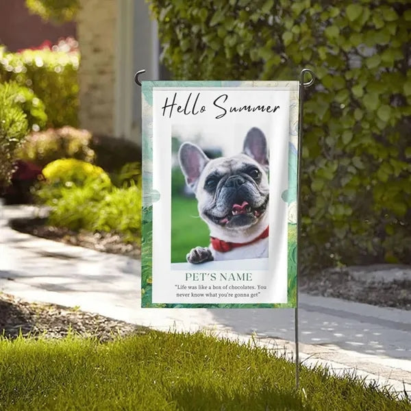 Garden flags DIY blank banner for lawn yard decor