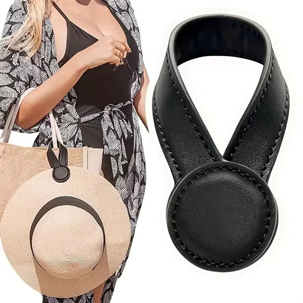 Magnetic PU Leather Hat Clip
