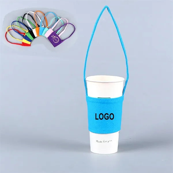 Canvas Cup Sleeve With Handle