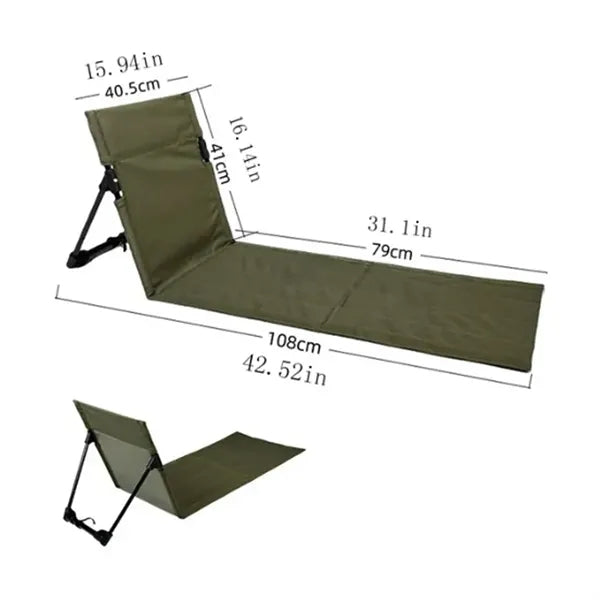 Outdoors Portable Ultra-Light Folding Camping Backrest Chair