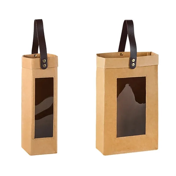 Linen Wine Tote