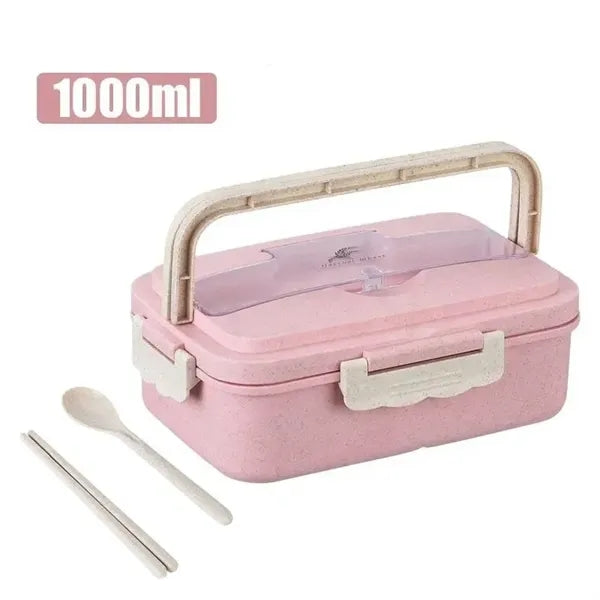 Portable Wheat Straw Lunch Box