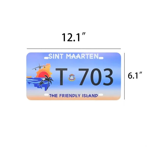 Premium Full Color Aluminum License Plate