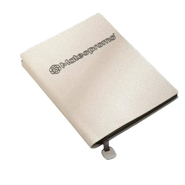 Logo Litchi Texture Faux Leather A5 Business Notebook