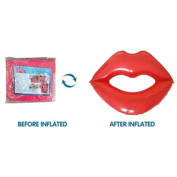 Giant Inflatable Red Lips Pool Float