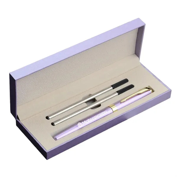 Logo Stainless Steel Executive Pen Gift Box Set