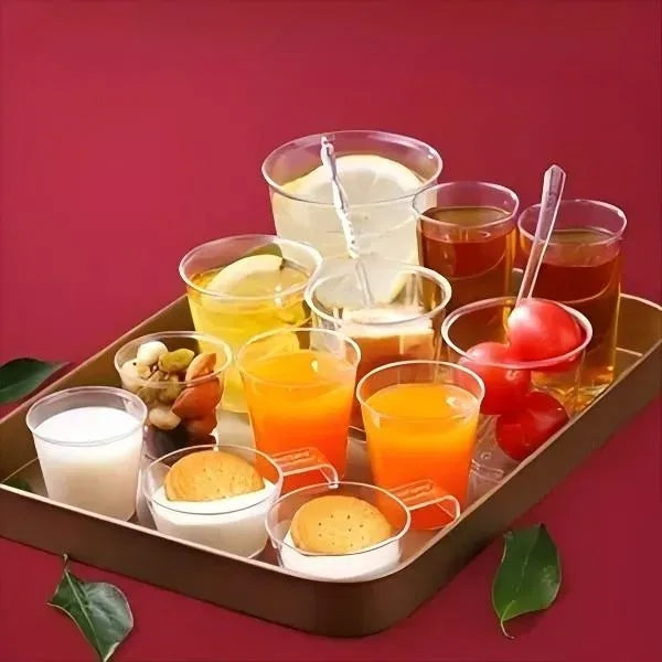 Logo 3.7 oz Heavyweight PS Disposable Airline Cup