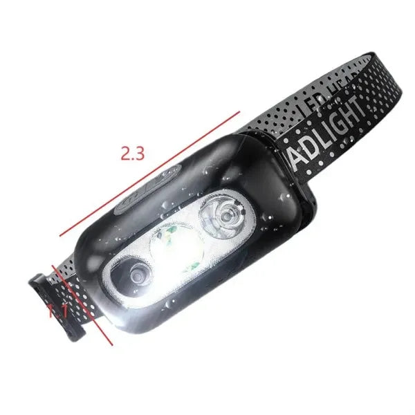 Super Bright Sensor Headlamp Head-Mounted High Power Headlig
