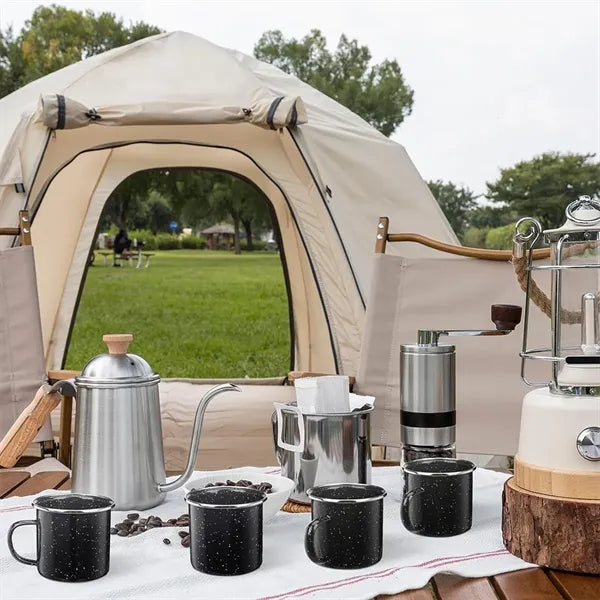 Classic Speckled Enamel Campfire Coffee Mug