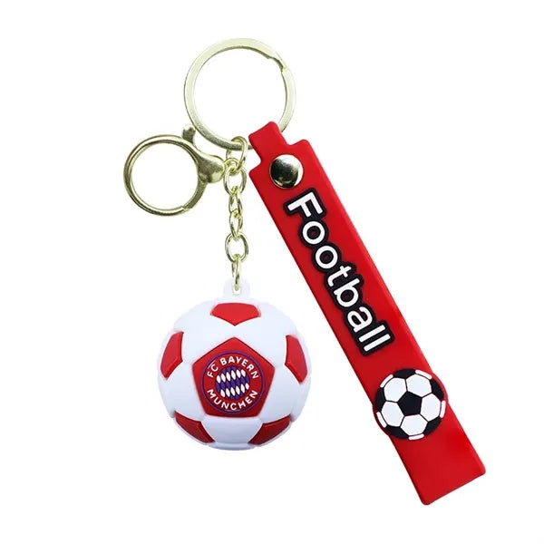 PVC Soccer Jersey Keychain with Logo