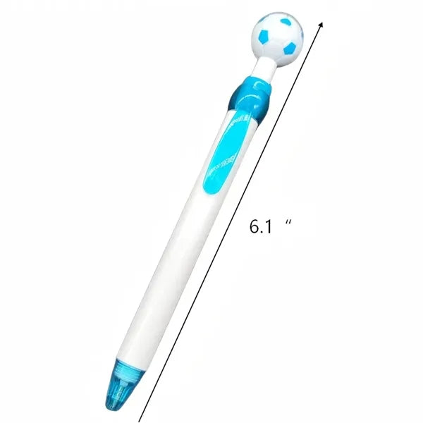Logo Soccer Ball Click Pen Sports Promo Gift