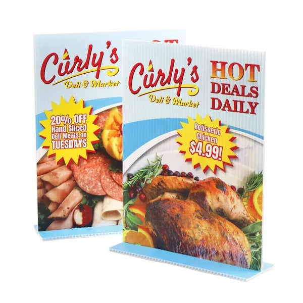 Standee Tabletop Sign- 8.5"w x 11"h Vertical