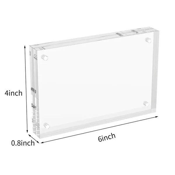 Acrylic Double Sided Magnetic Picture Frame