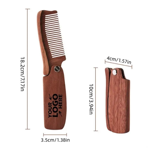 Wooden Pocket Folding Comb