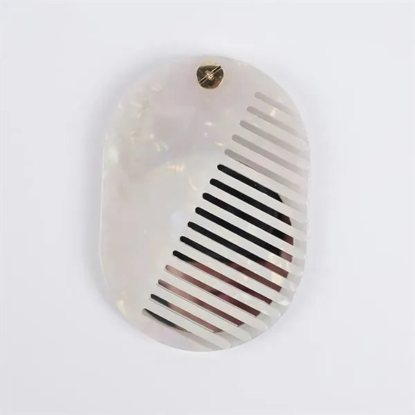 Portable Compact Pocket Acetate Comb with Mirror