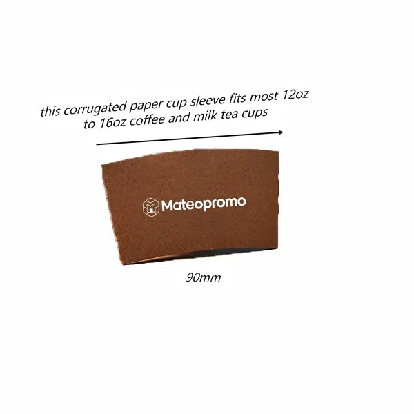 Logo 90mm Cup Sleeve for 12oz 16oz Coffee Milk Tea