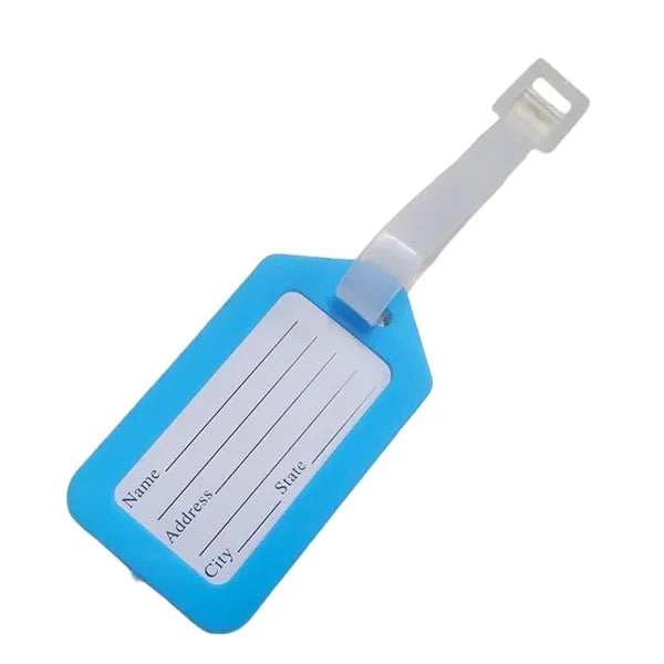 Logo PVC Luggage Tag for Suitcase Identification