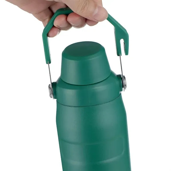 Stainless Steel Handheld Insulated Mug With Crooked Lid
