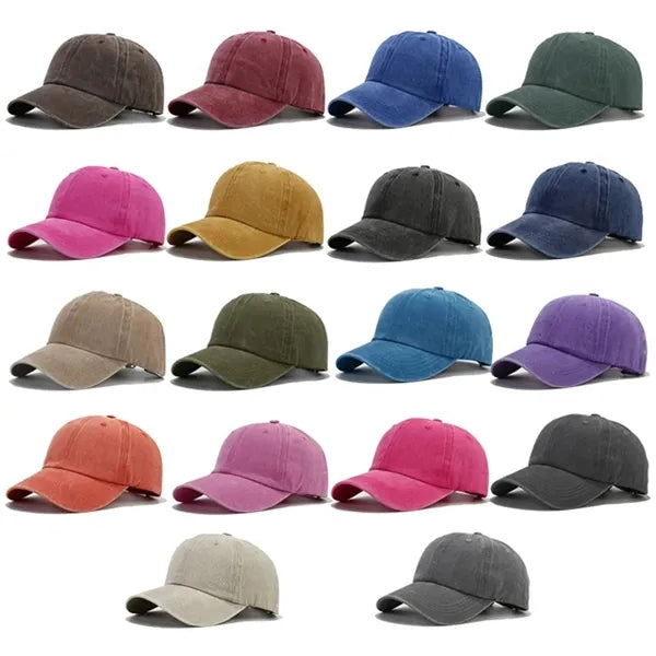 Washed Cotton Vintage Baseball Cap