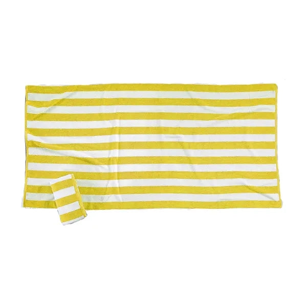 Classic Striped Beach Towel in Soft Cotton