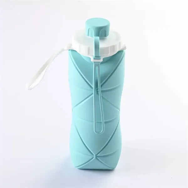 20 Oz. Collapsible Silicone Travel Water Bottle