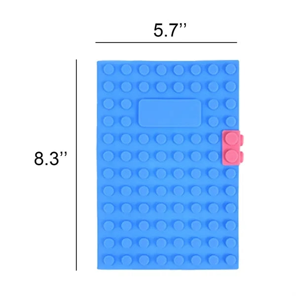 Silicone Building Block Notebook Creative Cover