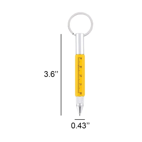 6 In 1 Metal Multi Function Tool Pen Ballpoint