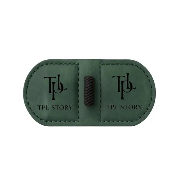 Logo Leather Magnetic Bookmark Pen Clip