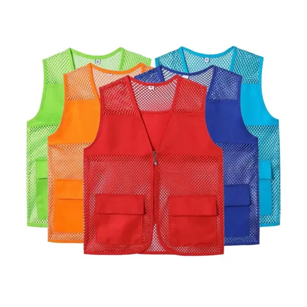 Mesh Volunteer Uniform Vest with Pockets